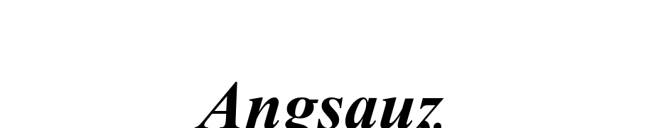 Angsana UPC Bold Italic Font Download Free